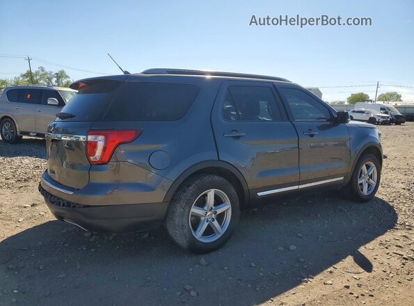1FM5K7D86JGA52908 2018 FORD EXPLORER Серый Задняя правая четверть