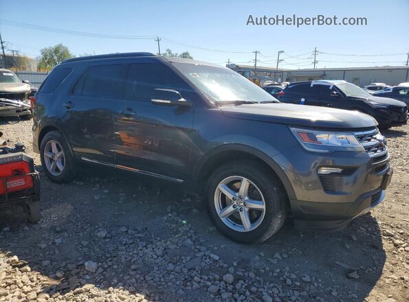 1FM5K7D86JGA52908 2018 FORD EXPLORER Серый Передняя правая четверть