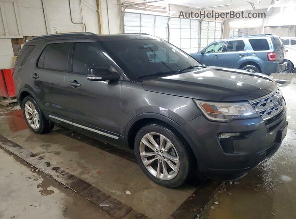 1FM5K7D86JGA62936 2018 FORD EXPLORER Серый Передняя правая четверть