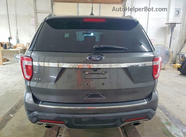 1FM5K7D86JGA62936 2018 FORD EXPLORER Серый Вид сзади