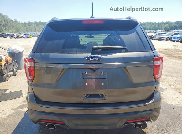 1FM5K7D86JGC28100 2018 FORD EXPLORER Brown Rear view
