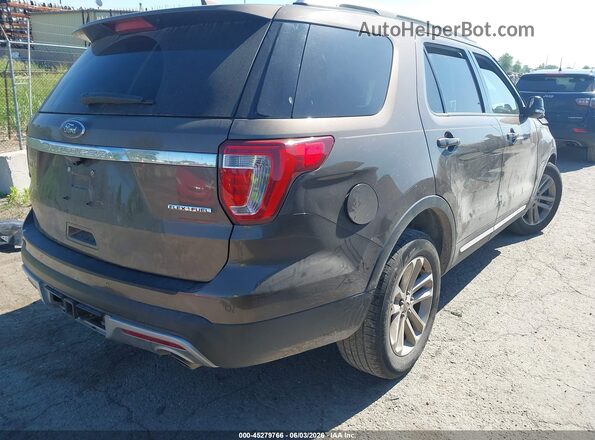 1FM5K7D87GGA33924 2016 FORD EXPLORER Brown Задня права чверть