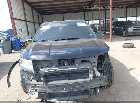 1FM5K7D87GGC03585 2016 FORD EXPLORER Black Սարքավորումների վահանակի տեսք