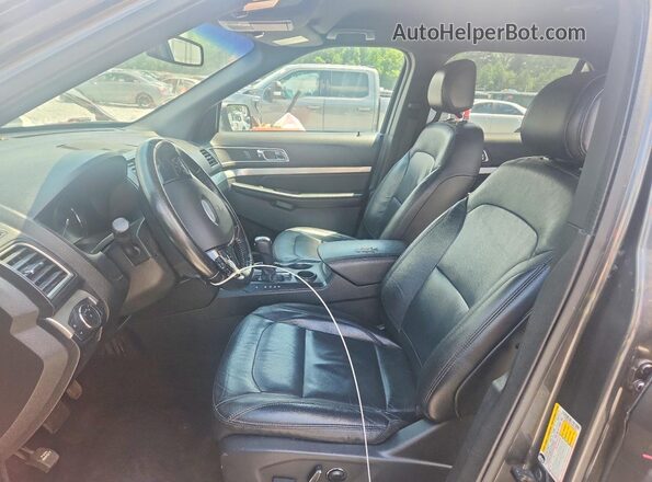 1FM5K7D87GGD35651 2016 FORD EXPLORER Gray Front interior view