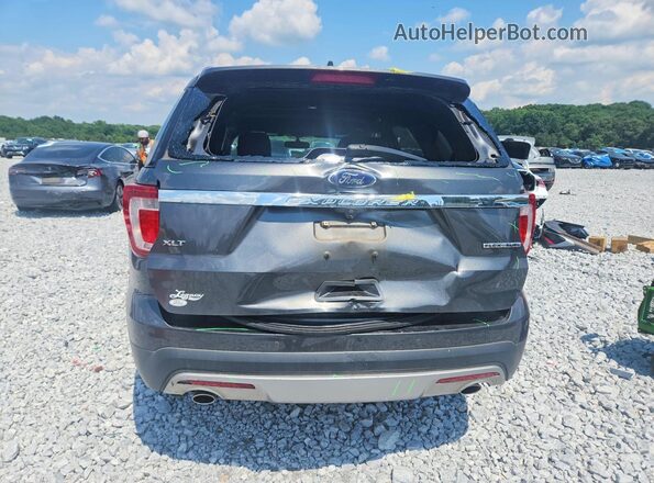 1FM5K7D87GGD35651 2016 FORD EXPLORER Gray Rear view