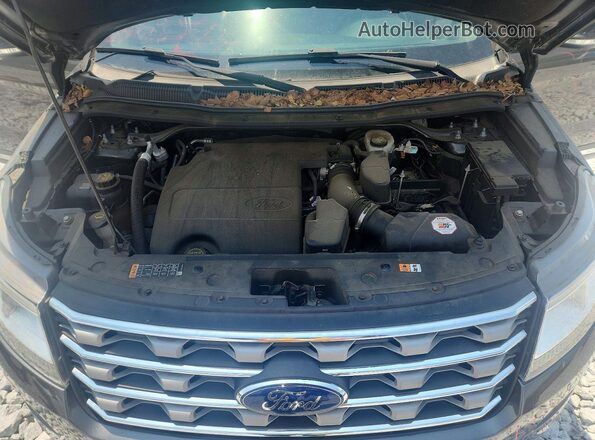 1FM5K7D87GGD35651 2016 FORD EXPLORER Gray Rear interior view