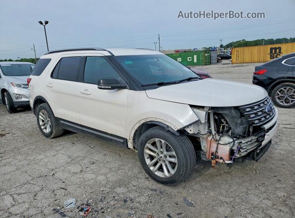 1FM5K7D87HGA25811 2017 FORD EXPLORER Белый Передняя правая четверть