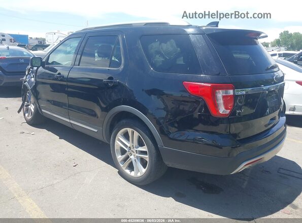 1FM5K7D87HGA69730 2017 FORD EXPLORER Black Trasero izquierdo