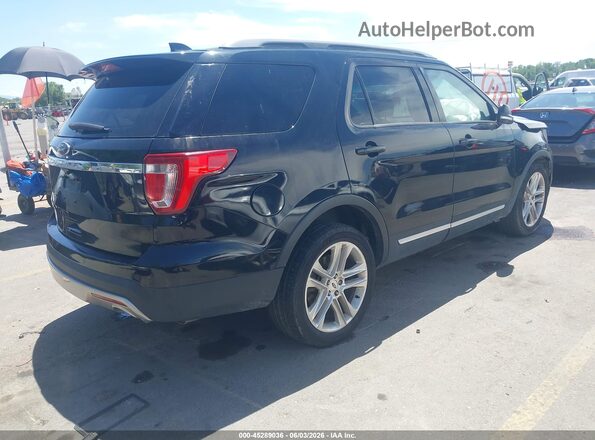 1FM5K7D87HGA69730 2017 FORD EXPLORER Black Trasero derecho