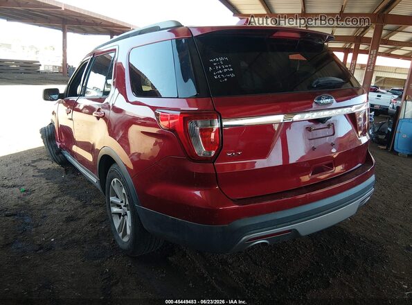 1FM5K7D87HGA76340 2017 FORD EXPLORER Красный Задняя левая четверть