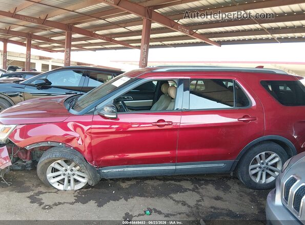 1FM5K7D87HGA76340 2017 FORD EXPLORER Красный Панорамный вид салона 360°