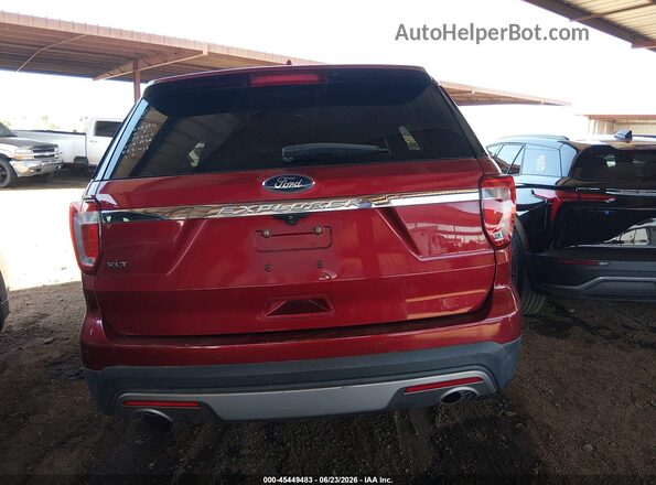1FM5K7D87HGA76340 2017 FORD EXPLORER Красный 