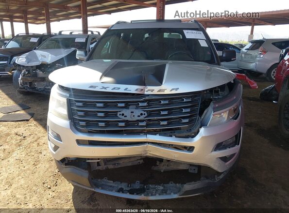 1FM5K7D87HGD41824 2017 FORD EXPLORER Silver Widok z przodu