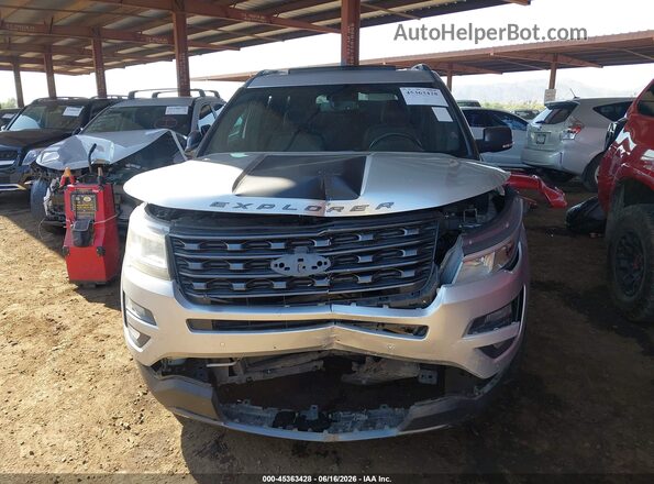 1FM5K7D87HGD41824 2017 FORD EXPLORER Silver Widok deski rozdzielczej