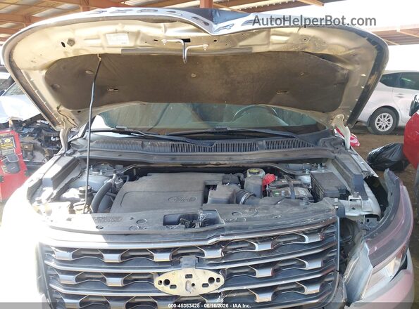 1FM5K7D87HGD41824 2017 FORD EXPLORER Silver Widok z tyłu