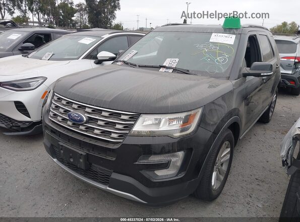 1FM5K7D87HGD89260 2017 FORD EXPLORER Black Առջևի ձախ երեք քառորդ տեսարան