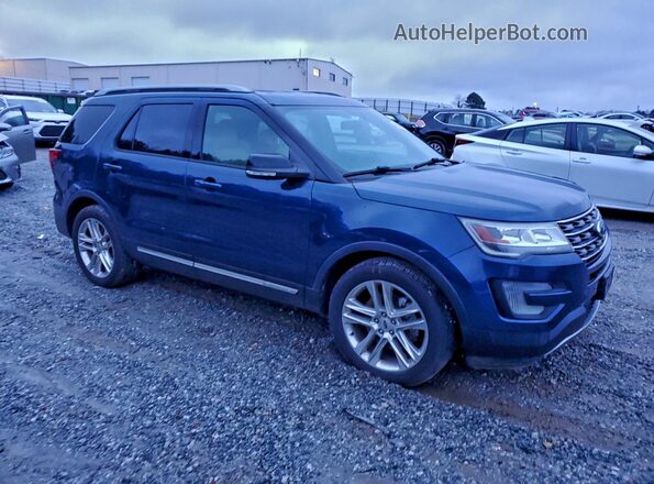 1FM5K7D87HGE08163 2017 FORD EXPLORER Blue Przód prawy