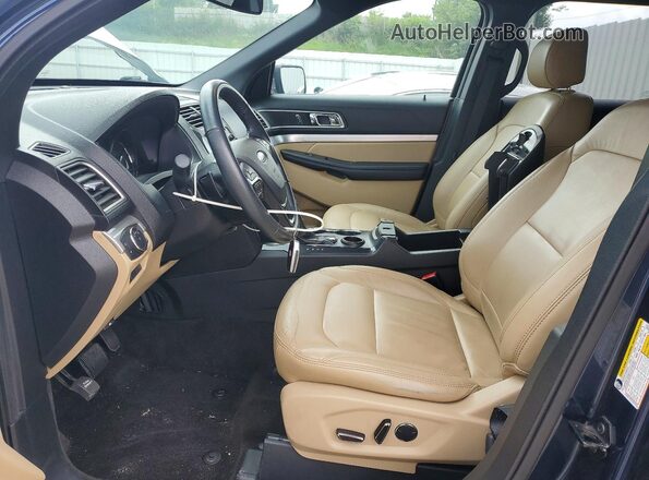 1FM5K7D87HGE08163 2017 FORD EXPLORER Blue Widok wnętrza z przodu