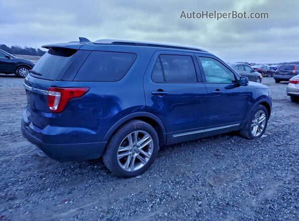 1FM5K7D87HGE08163 2017 FORD EXPLORER Blue Tył prawy