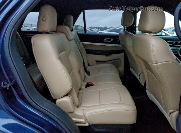 1FM5K7D87HGE08163 2017 FORD EXPLORER Blue Widok wnętrza z tyłu