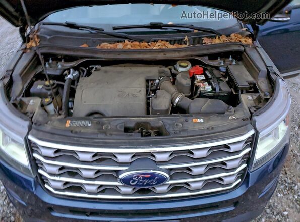 1FM5K7D87HGE08163 2017 FORD EXPLORER Blue Widok komory silnika