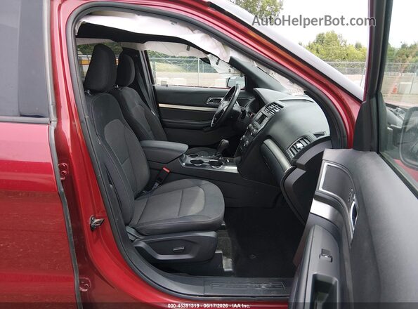 1FM5K7D87KGA06196 2019 FORD EXPLORER Maroon Вид салону спереду