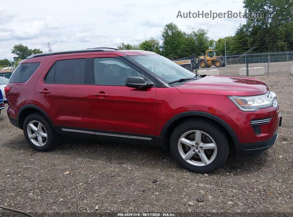 1FM5K7D87KGA06196 2019 FORD EXPLORER Maroon Вид задньої частини салону