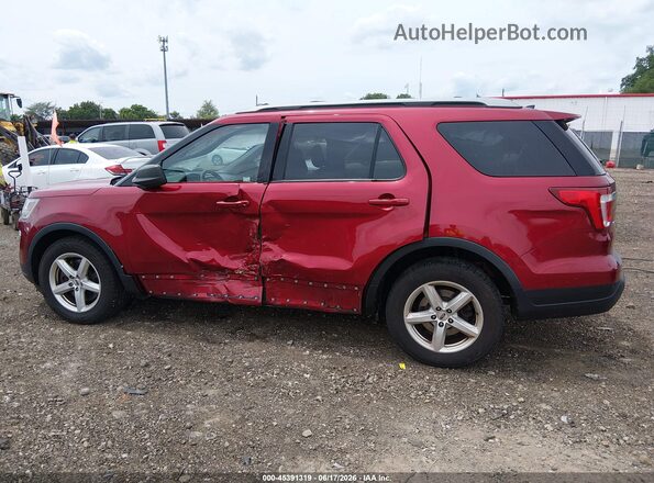 1FM5K7D87KGA06196 2019 FORD EXPLORER Maroon Панорамний вид салону 360°