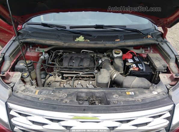 1FM5K7D87KGA06196 2019 FORD EXPLORER Maroon Вид ззаду