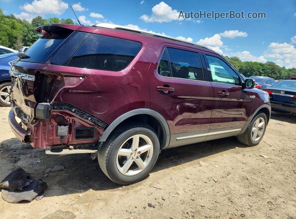1FM5K7D87KGA95350 2019 FORD EXPLORER Burgundy Rear right