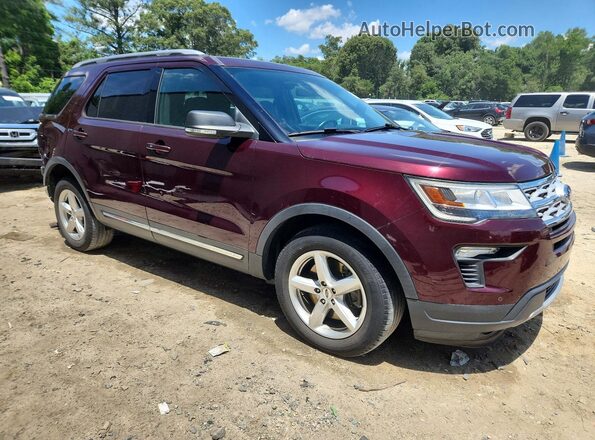 1FM5K7D87KGA95350 2019 FORD EXPLORER Burgundy Front right