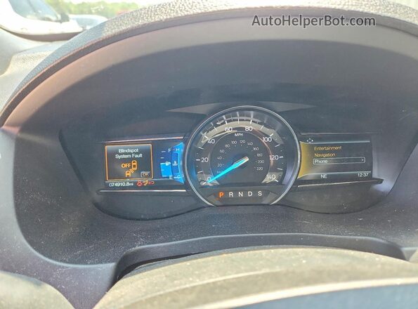 1FM5K7D87KGA95350 2019 FORD EXPLORER Burgundy Instrument cluster view