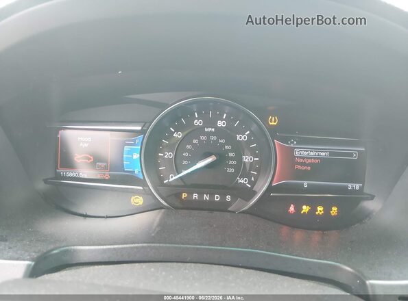 1FM5K7D88GGA03086 2016 FORD EXPLORER Blue Вид задніх сидінь
