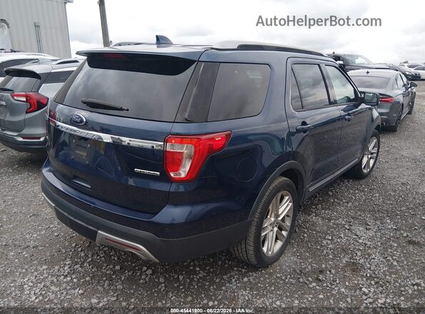 1FM5K7D88GGA03086 2016 FORD EXPLORER Blue Задня права чверть