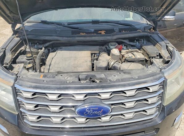 1FM5K7D88GGA42275 2016 FORD EXPLORER Black Widok komory silnika