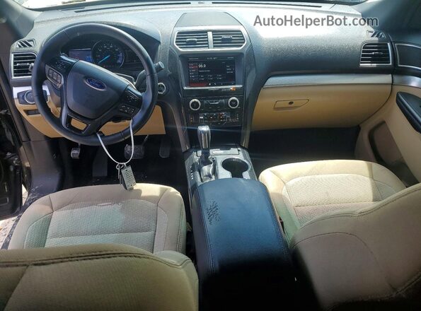 1FM5K7D88GGA42275 2016 FORD EXPLORER Black Widok deski rozdzielczej