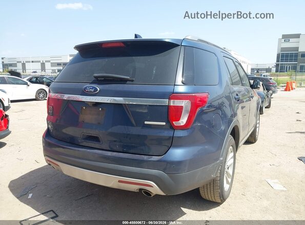 1FM5K7D88GGB41517 2016 FORD EXPLORER Dark Blue Rear right