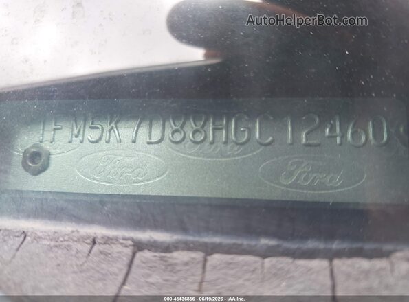 1FM5K7D88HGC12460 2017 FORD EXPLORER Gray Շարժիչի բաժամունքի տեսք
