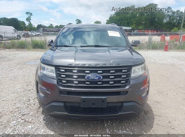 1FM5K7D88HGC12460 2017 FORD EXPLORER Gray Սարքավորումների վահանակի տեսք
