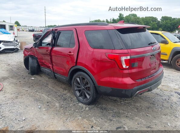 1FM5K7D88HGC51369 2017 FORD EXPLORER Red Հետևի ձախ