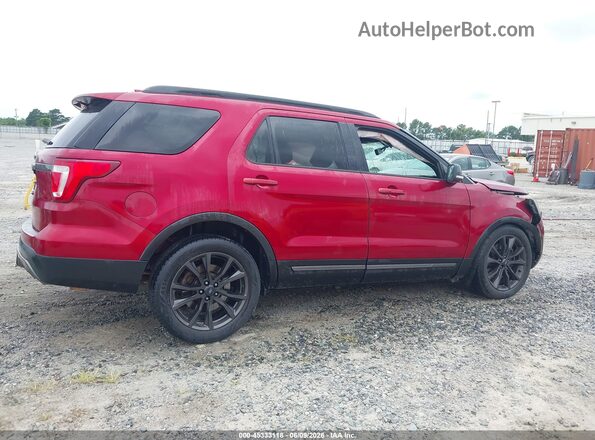 1FM5K7D88HGC51369 2017 FORD EXPLORER Red Սալոնի հետևի տեսք
