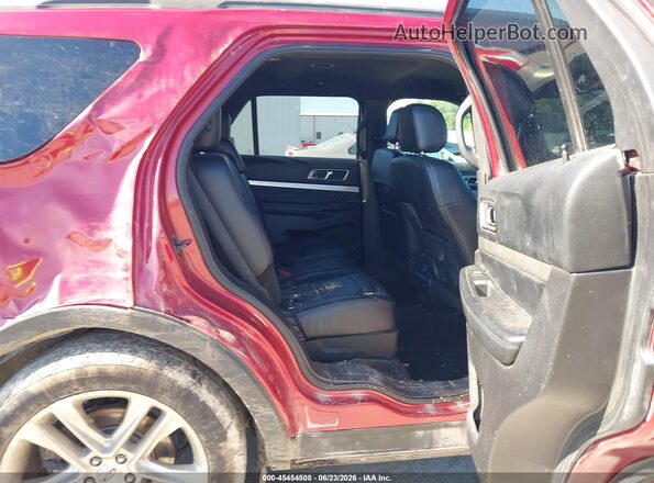 1FM5K7D88HGC84078 2017 FORD EXPLORER Red Вид наклейки з VIN-кодом