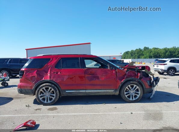 1FM5K7D88HGC84078 2017 FORD EXPLORER Red Панорамний вид салону 360°