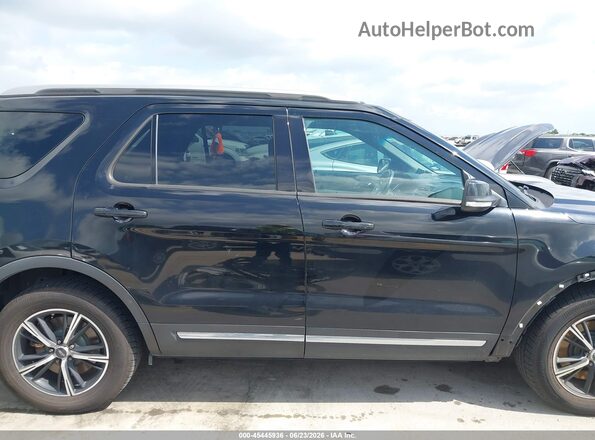 1FM5K7D88HGD87209 2017 FORD EXPLORER Black უკანა სალონის ხედი