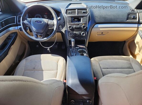 1FM5K7D89HGC29218 2017 FORD EXPLORER Tan Dashboard view