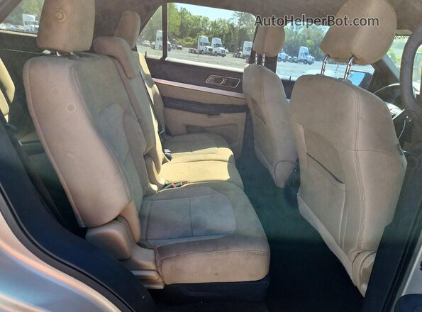 1FM5K7D89HGC29218 2017 FORD EXPLORER Tan Rear interior view