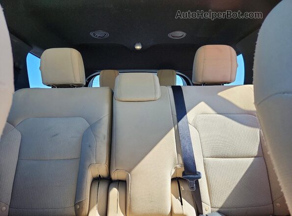 1FM5K7D89HGC29218 2017 FORD EXPLORER Tan Rear seats view