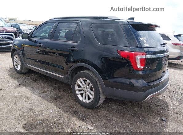 1FM5K7D89HGD34812 2017 FORD EXPLORER Black Հետևի ձախ