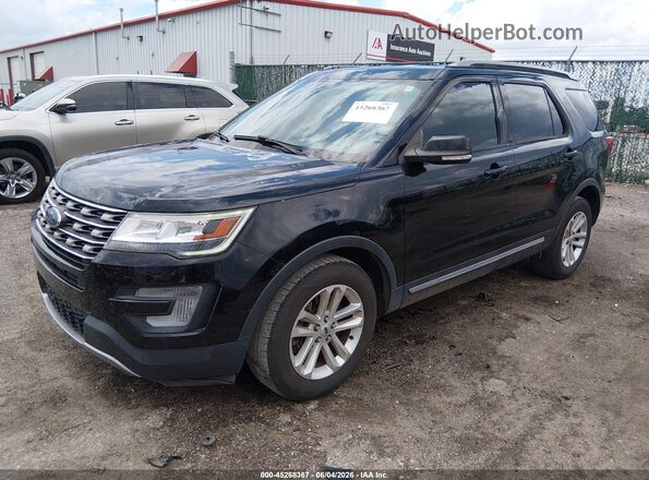 1FM5K7D89HGD34812 2017 FORD EXPLORER Black Առջևի ձախ երեք քառորդ տեսարան