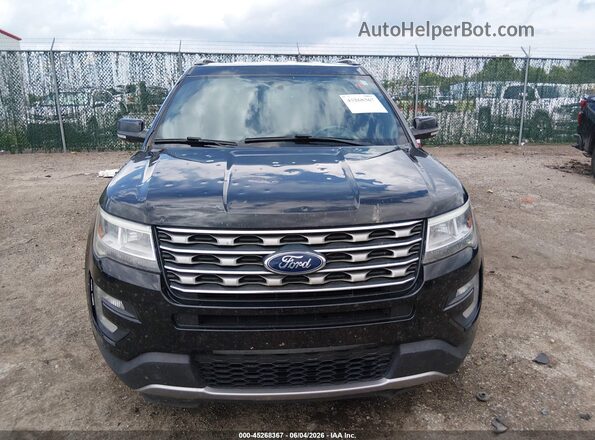 1FM5K7D89HGD34812 2017 FORD EXPLORER Black Սարքավորումների վահանակի տեսք